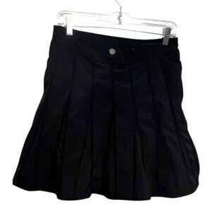 Athleta Pleated Skort Black Size‎ 2 Tennis Pickleball Athletic Gym